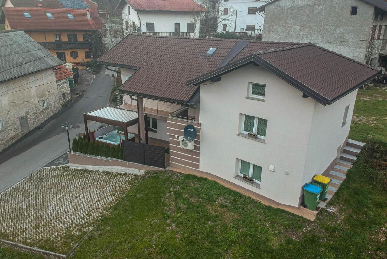 Hisa Bohinc Z Wellnessom Villa Tolmin Kültér fotó
