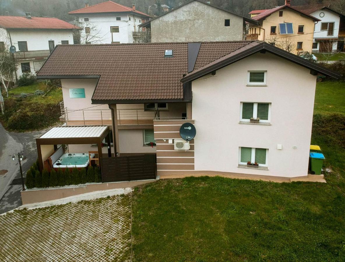 Hisa Bohinc Z Wellnessom Villa Tolmin Kültér fotó